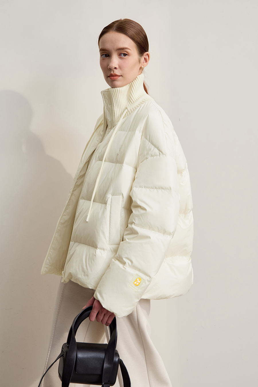 Loose Turtleneck Down Jacket|AMII-AMII.com