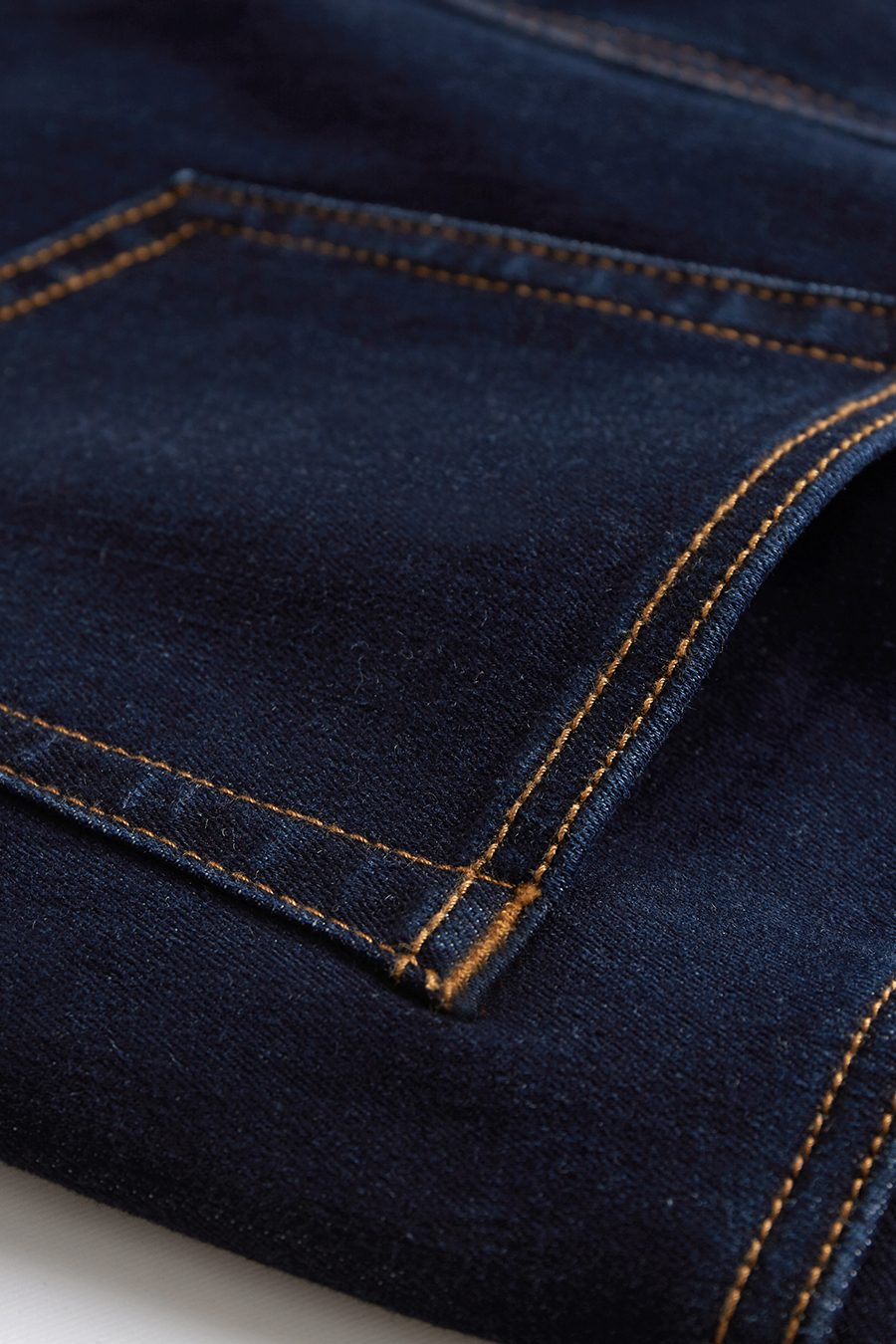 Slim Fleece - lined Denim Long Pants|AMII-AMII.com