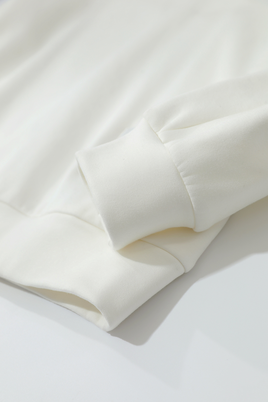 Turtleneck Fleece Embroidered Hoodie|AMII-AMII.com