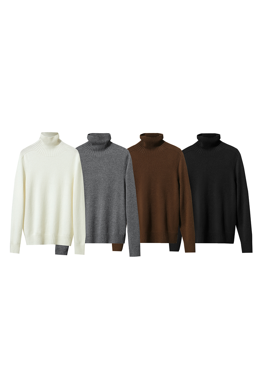 Seamless Integrated High Neck Sweater|AMII-AMII.com