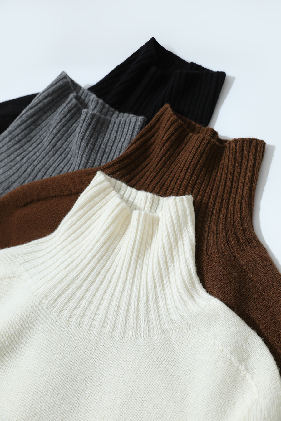 Seamless Integrated High Neck Sweater|AMII-AMII.com