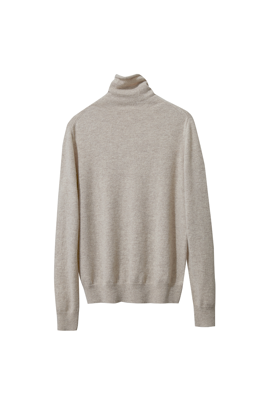 Turtleneck Seamless One-piece Sweater