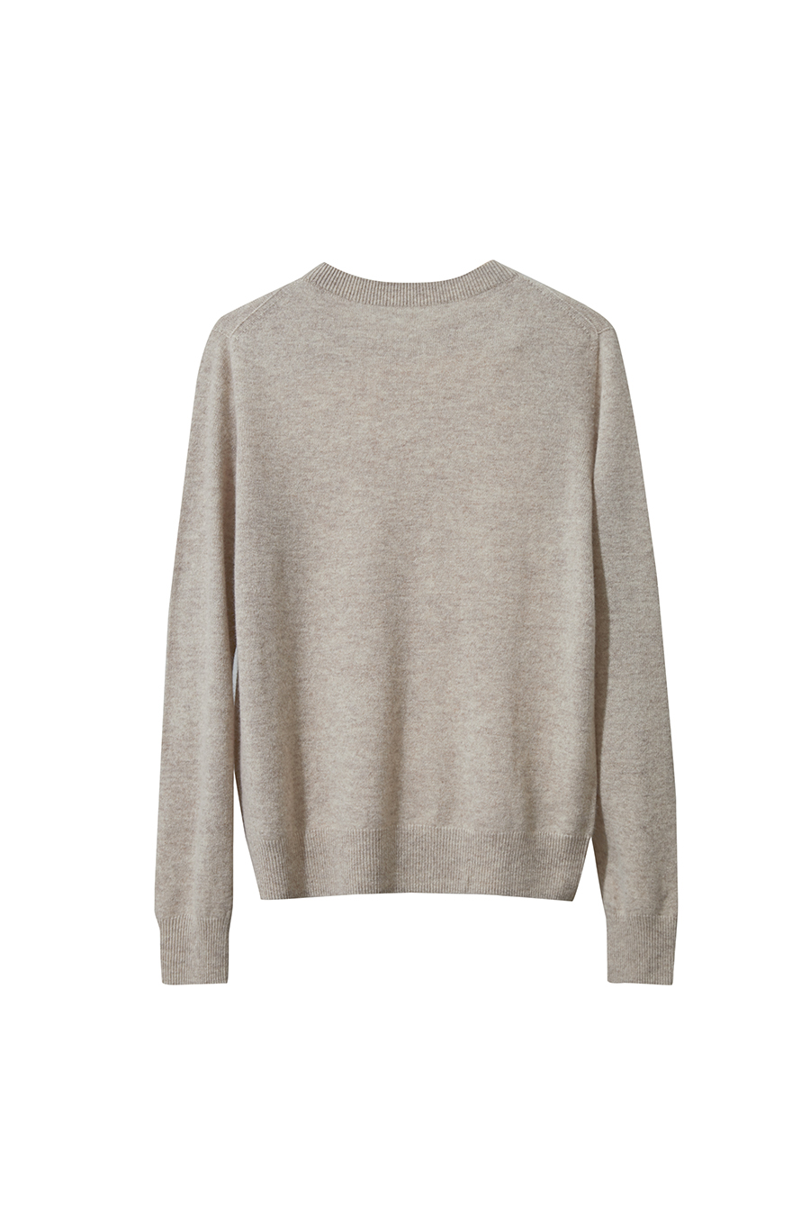 Crew Neck Seamless Knit Sweater