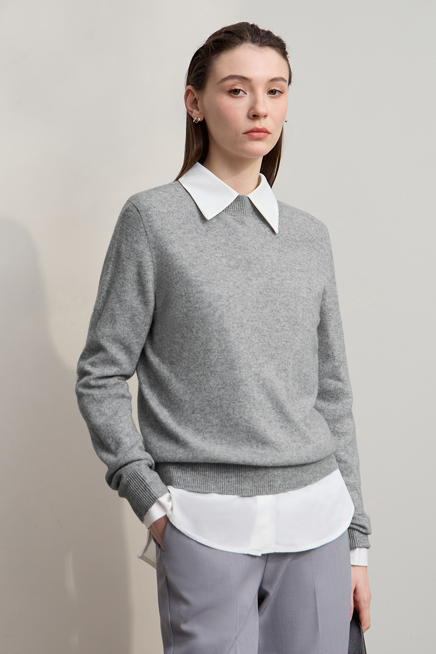 Mock Neck Seamless Sweater