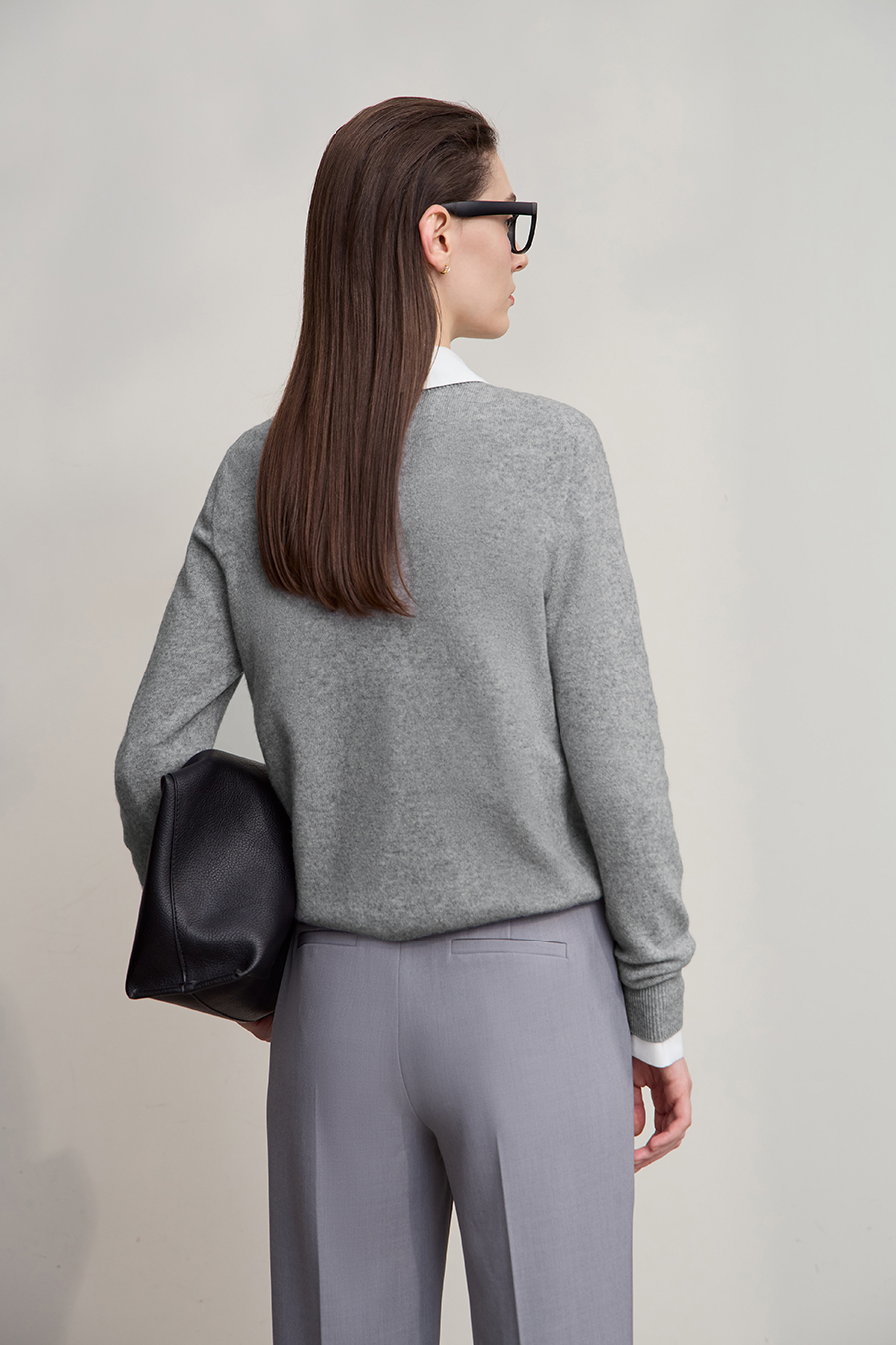 Mock Neck Seamless Sweater