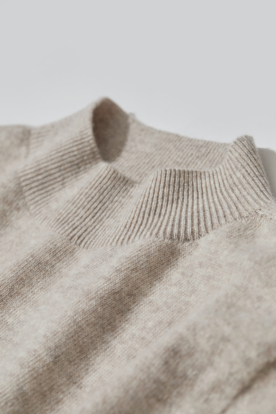 Mock Neck Seamless Sweater