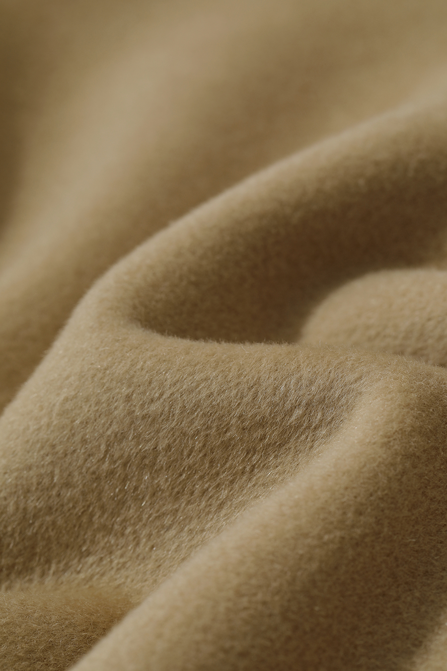 Drop Shoulder Double-faced Wool Coat