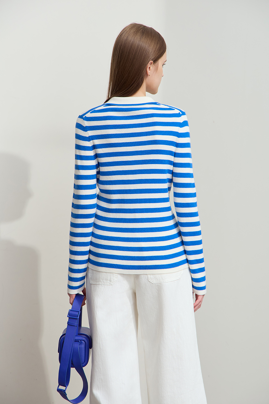 Polo Striped Knit Top