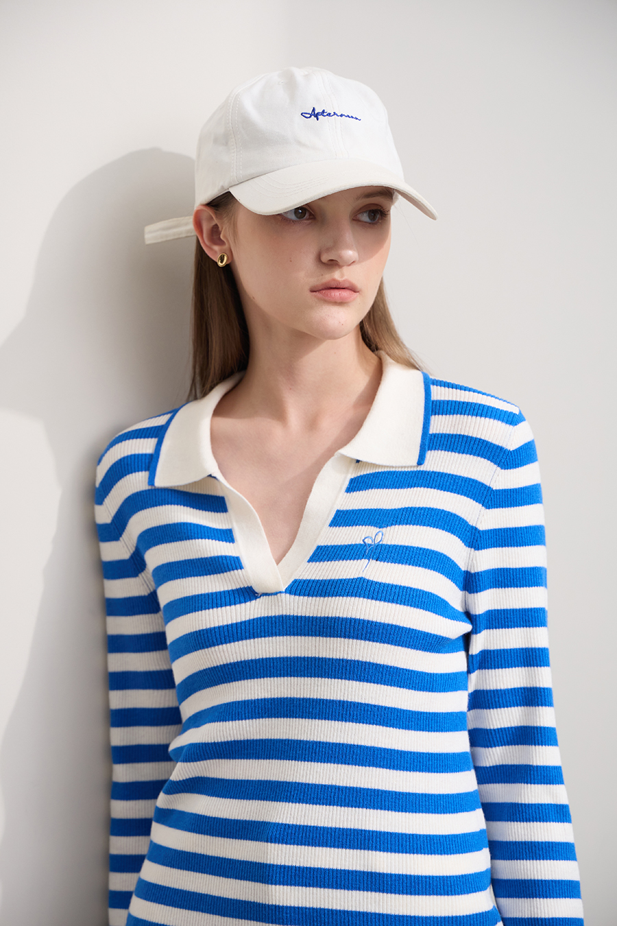 Polo Striped Knit Top