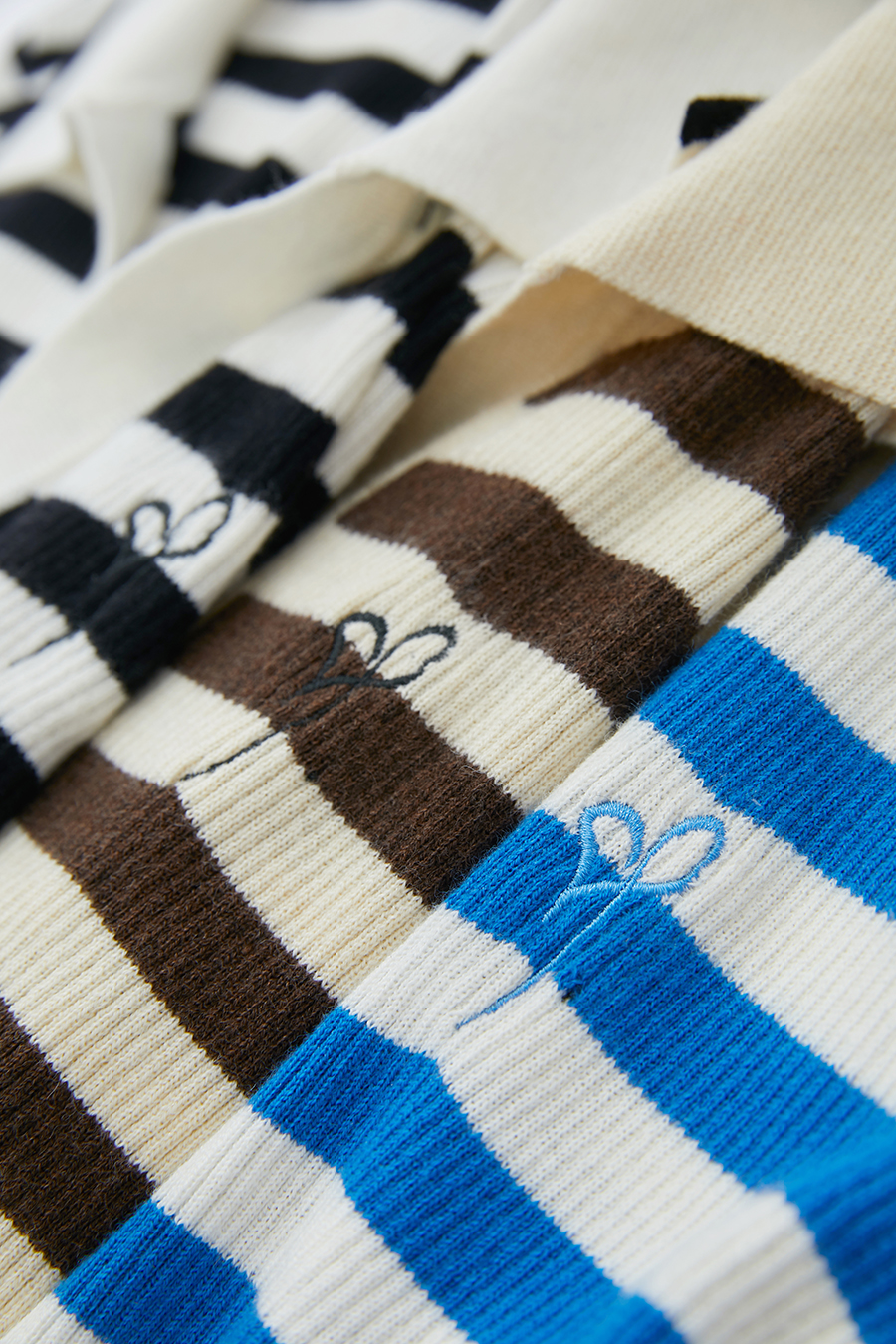 Polo Striped Knit Top