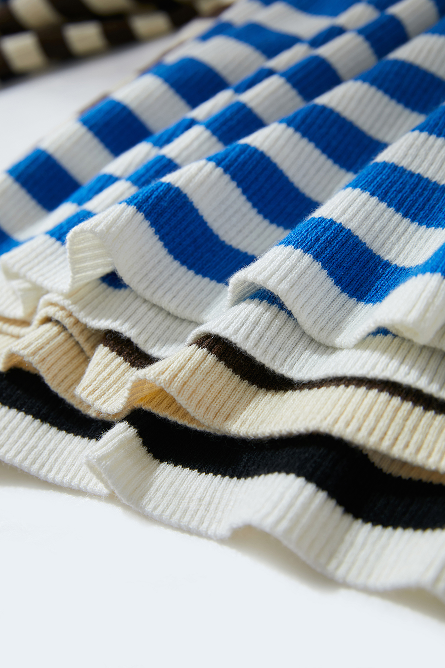 Polo Striped Knit Top