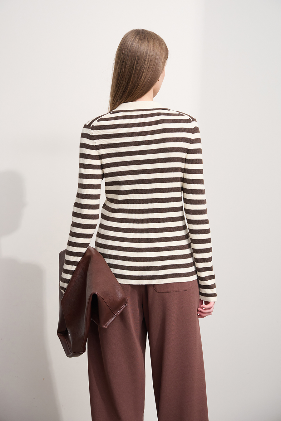 Polo Striped Knit Top