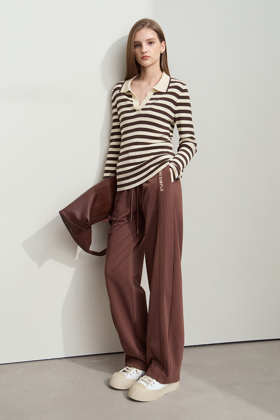 Polo Striped Knit Top