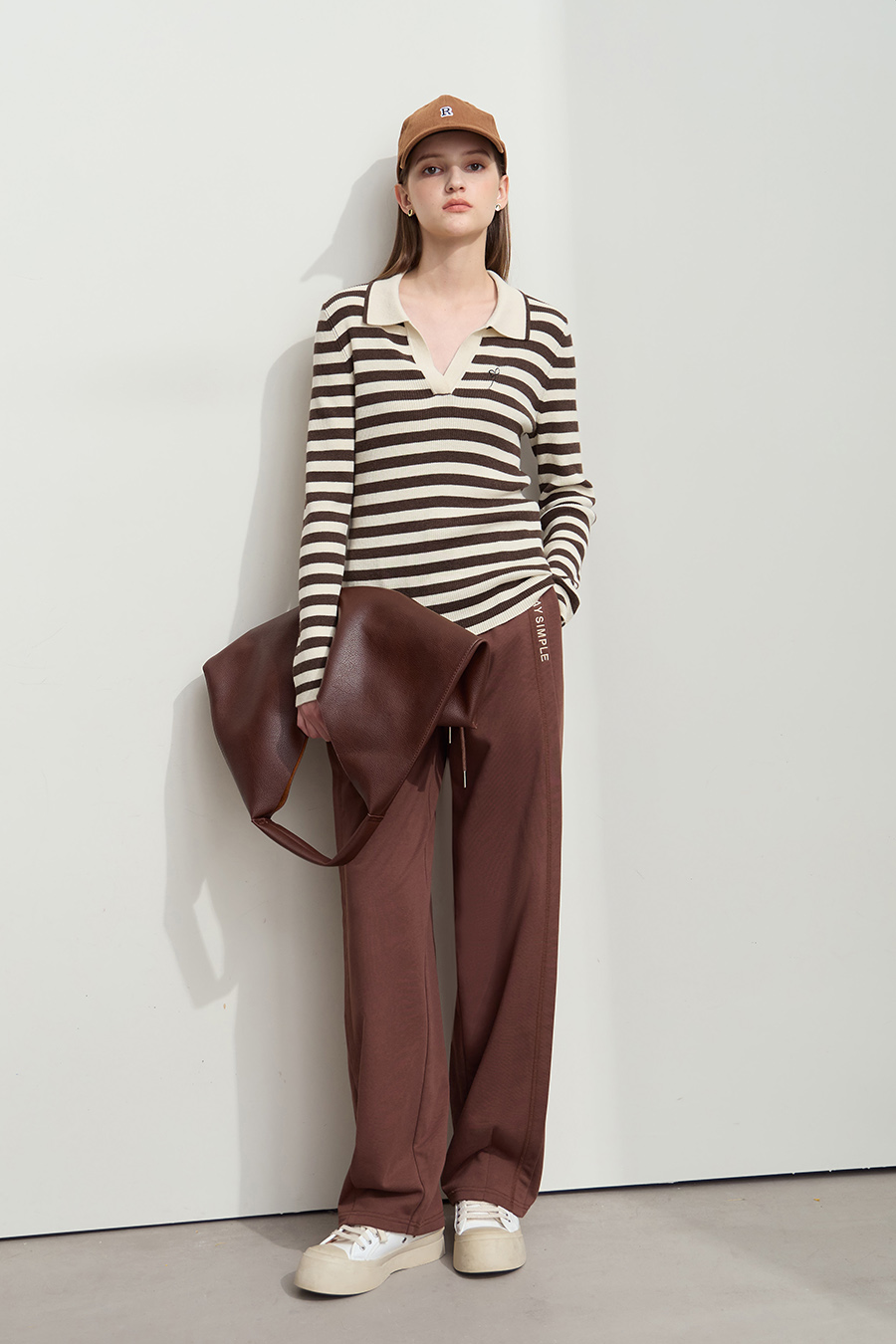 Polo Striped Knit Top