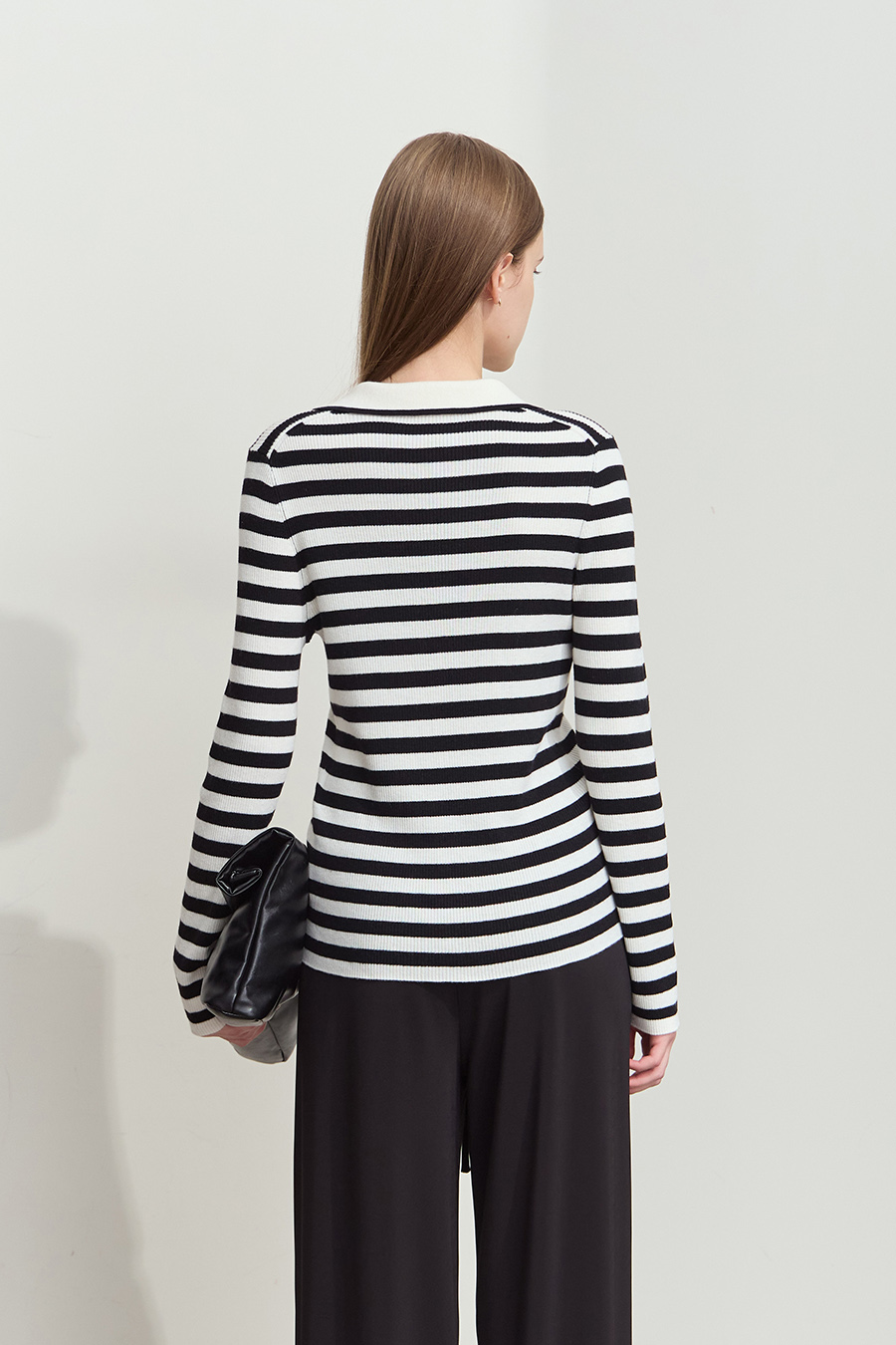 Polo Striped Knit Top