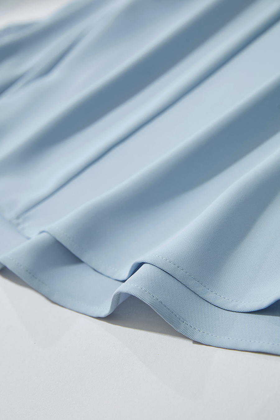 Solid V-neck Chiffon Blouse