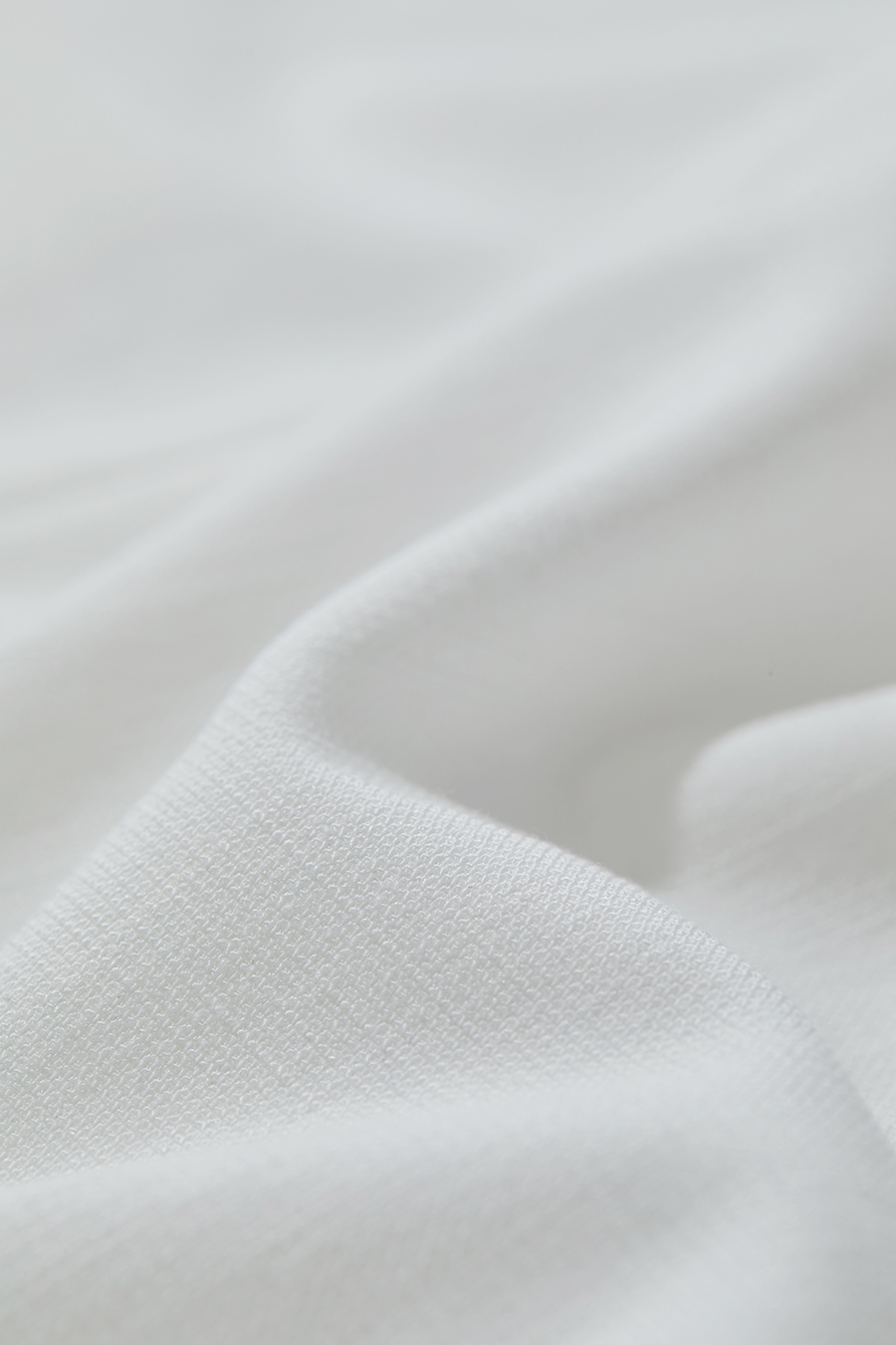 Crew Neck Tweed Chiffon Shirt|AMII-AMII.com