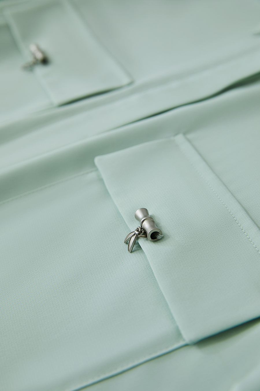 Bamboo Decor Chiffon Blouse