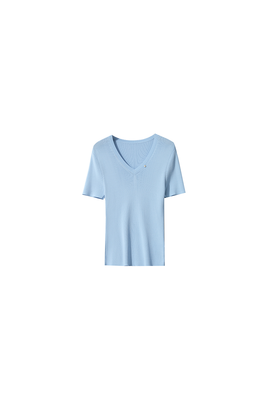 Slim Fit V-neck Knit Top