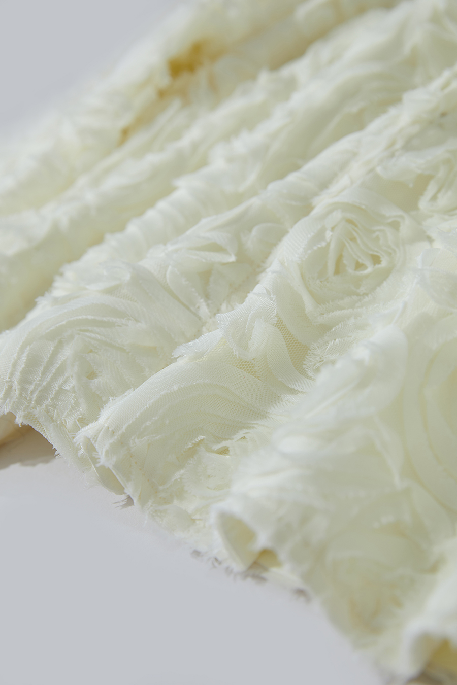 Three - dimensional Flower Crew Neck Jacket|AMII-AMII.com