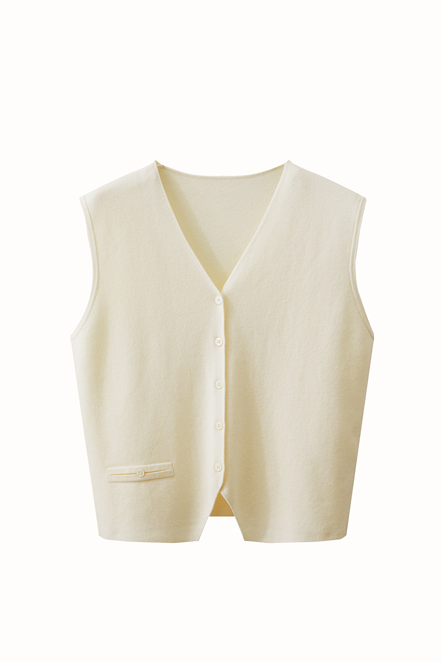 V-Neck Knitted Vest