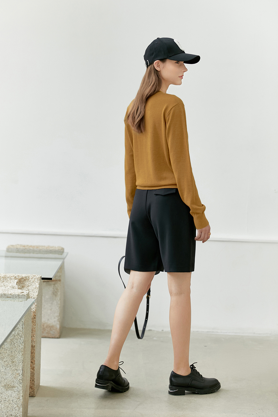 Color-block Heart Pattern Knit Cardigan