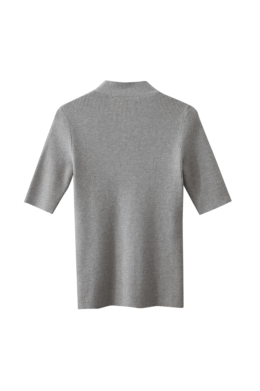 V-Neck Buttoned Knit Top|AMII-AMII.com