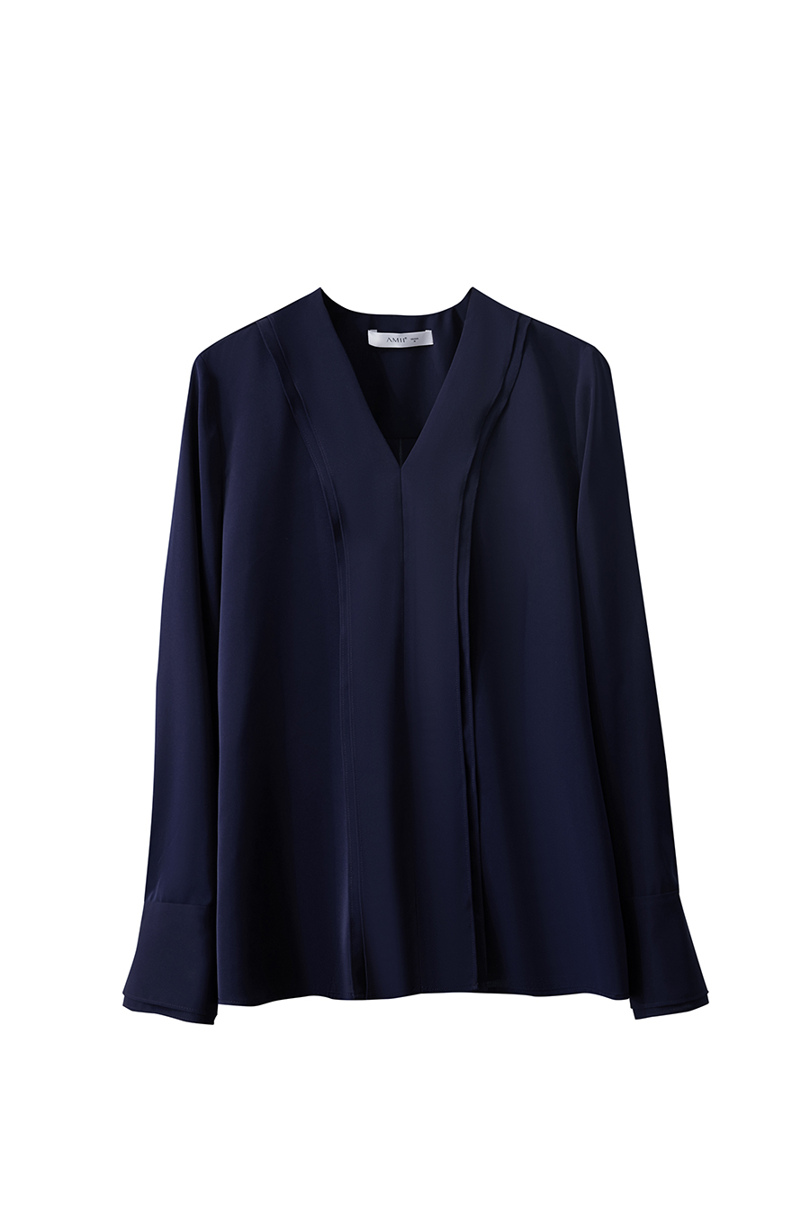 V-neck Ruffled Chiffon Blouse