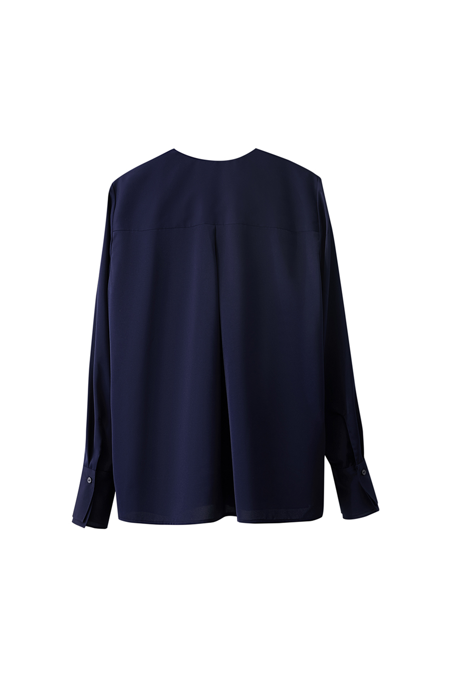 V-neck Ruffled Chiffon Blouse