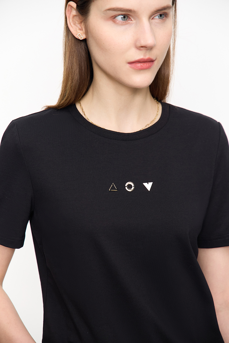 Geometric Decor Antibacterial T-shirt