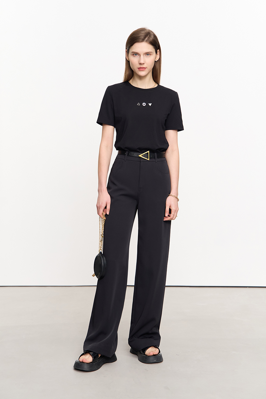 Geometric Decor Antibacterial T-shirt