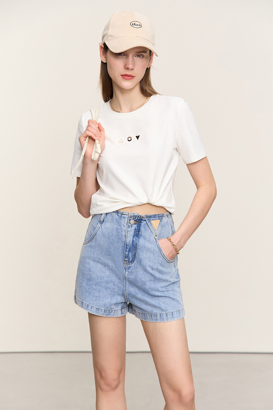 Geometric Decor Antibacterial T-shirt