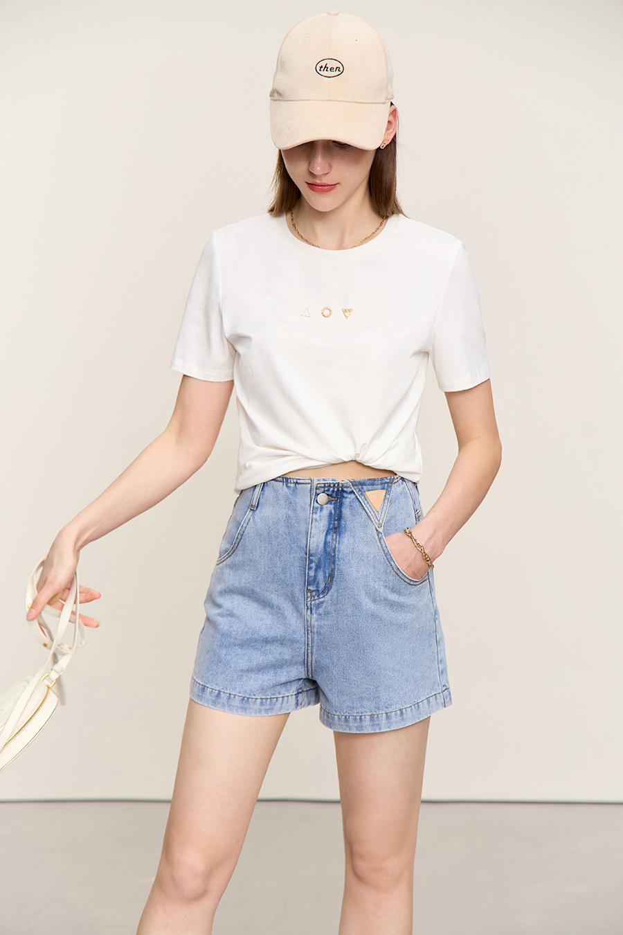 Geometric Decor Antibacterial T-shirt