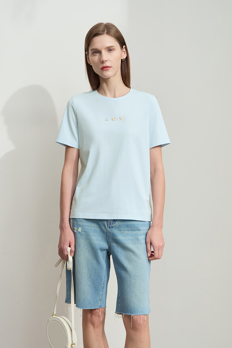 Geometric Decor Antibacterial T-shirt