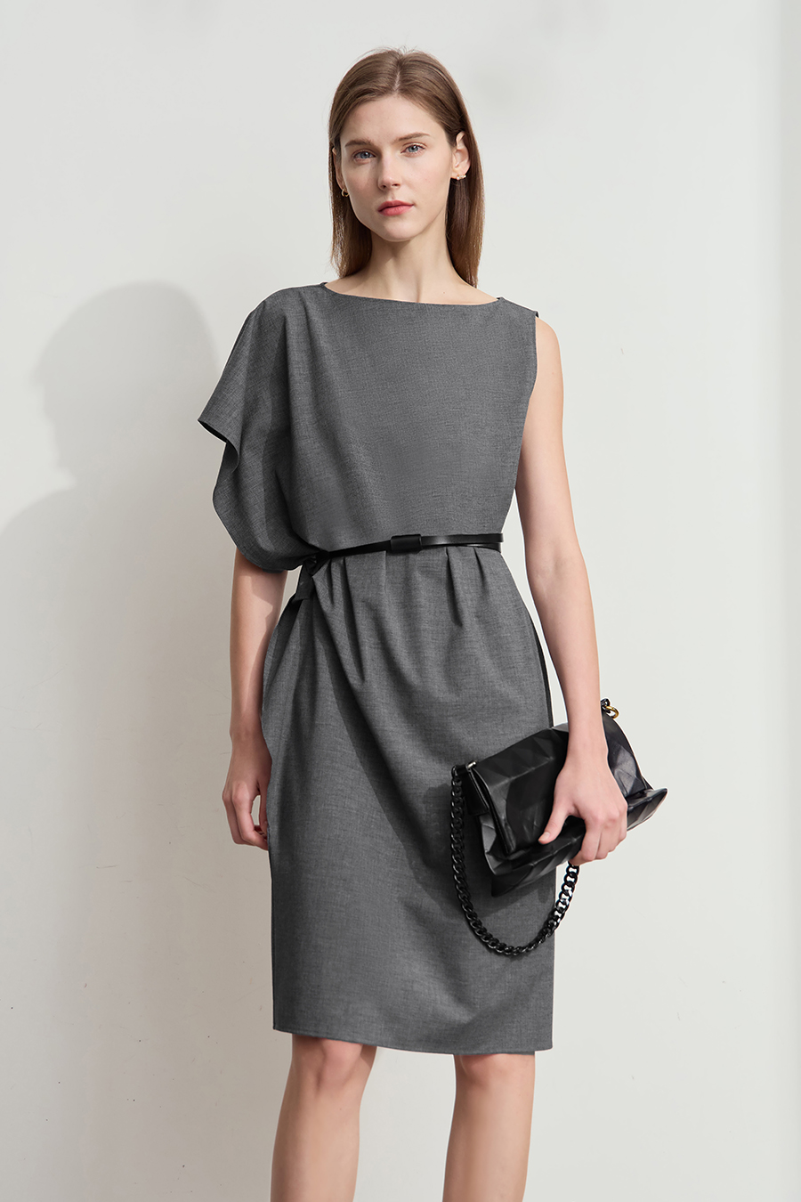 Ruffled Commuter Dress