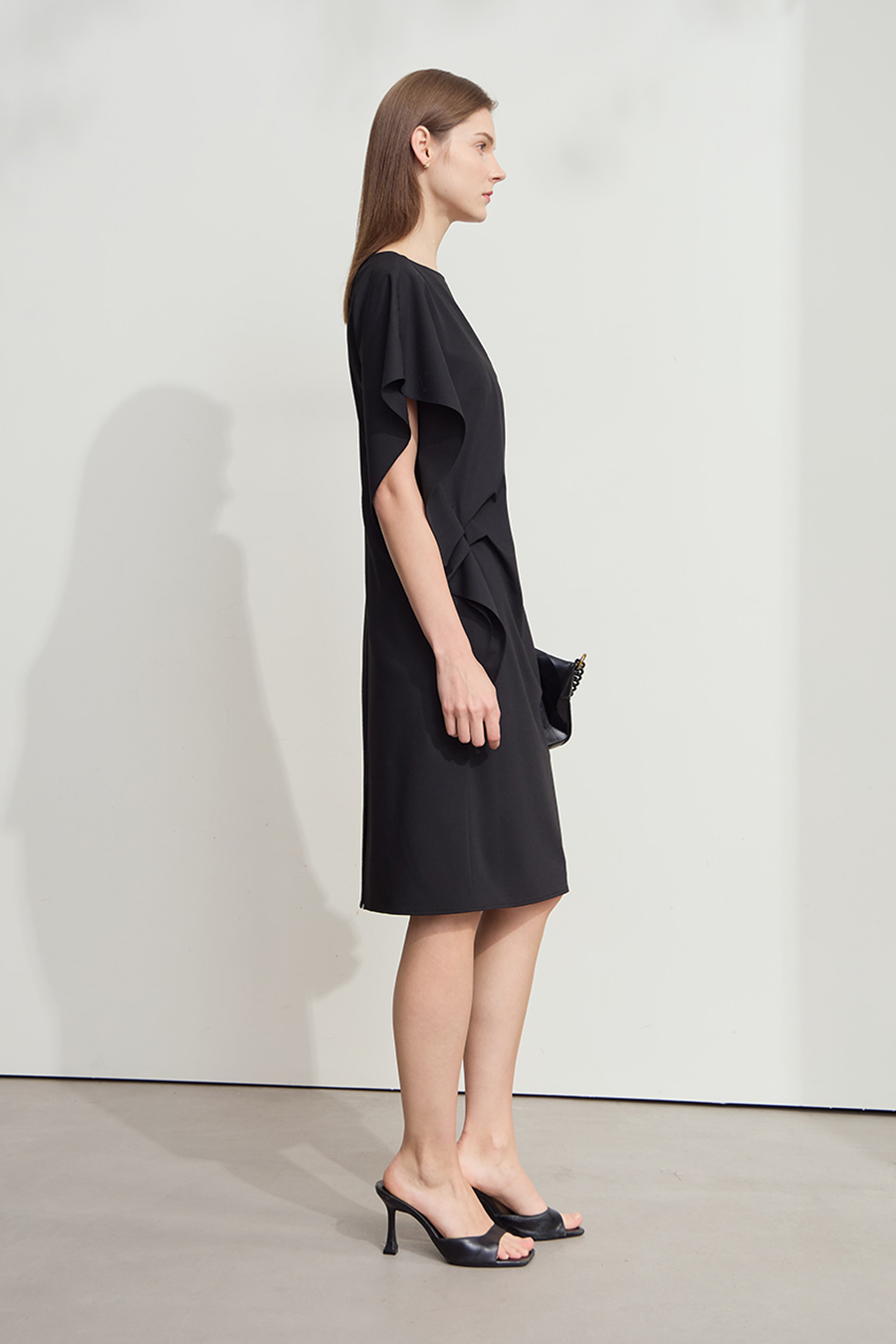 Ruffled Commuter Dress