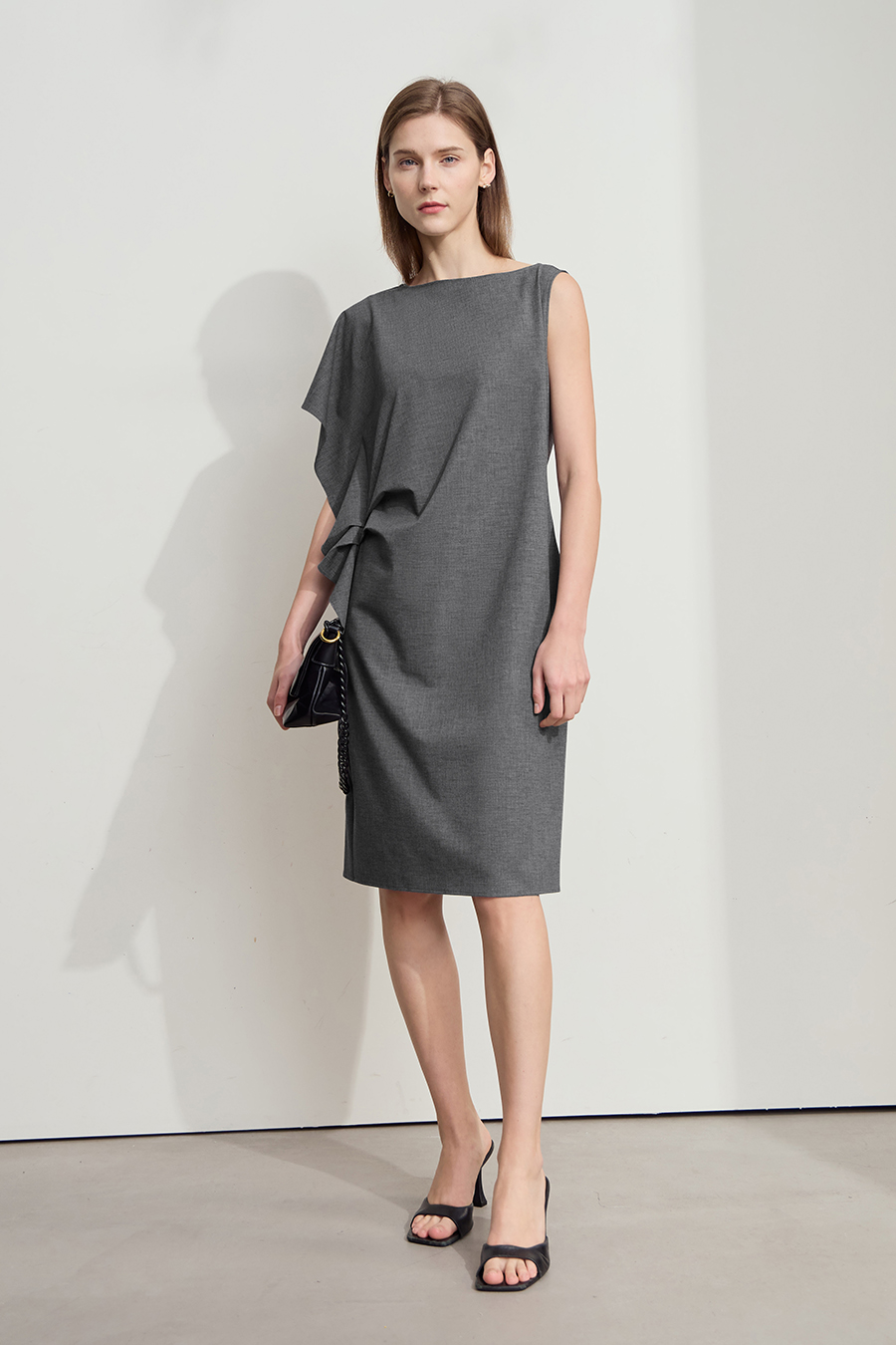 Ruffled Commuter Dress