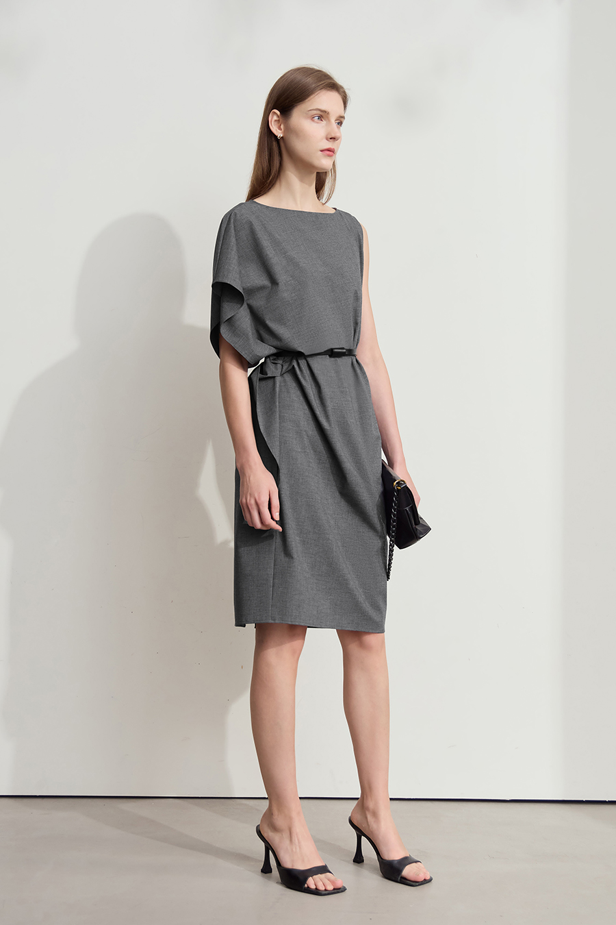 Ruffled Commuter Dress