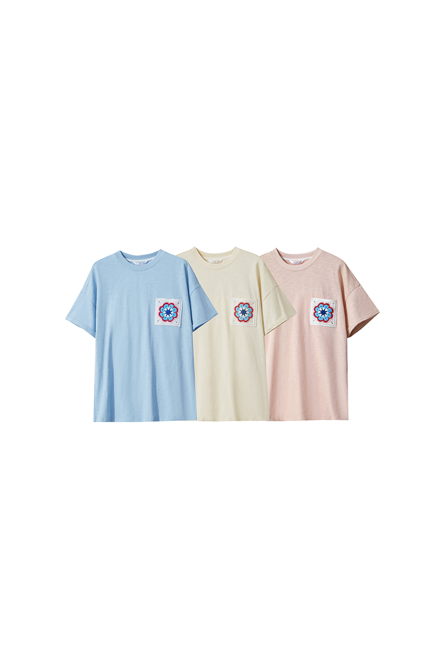 Slub Cotton Jacquard T-shirt