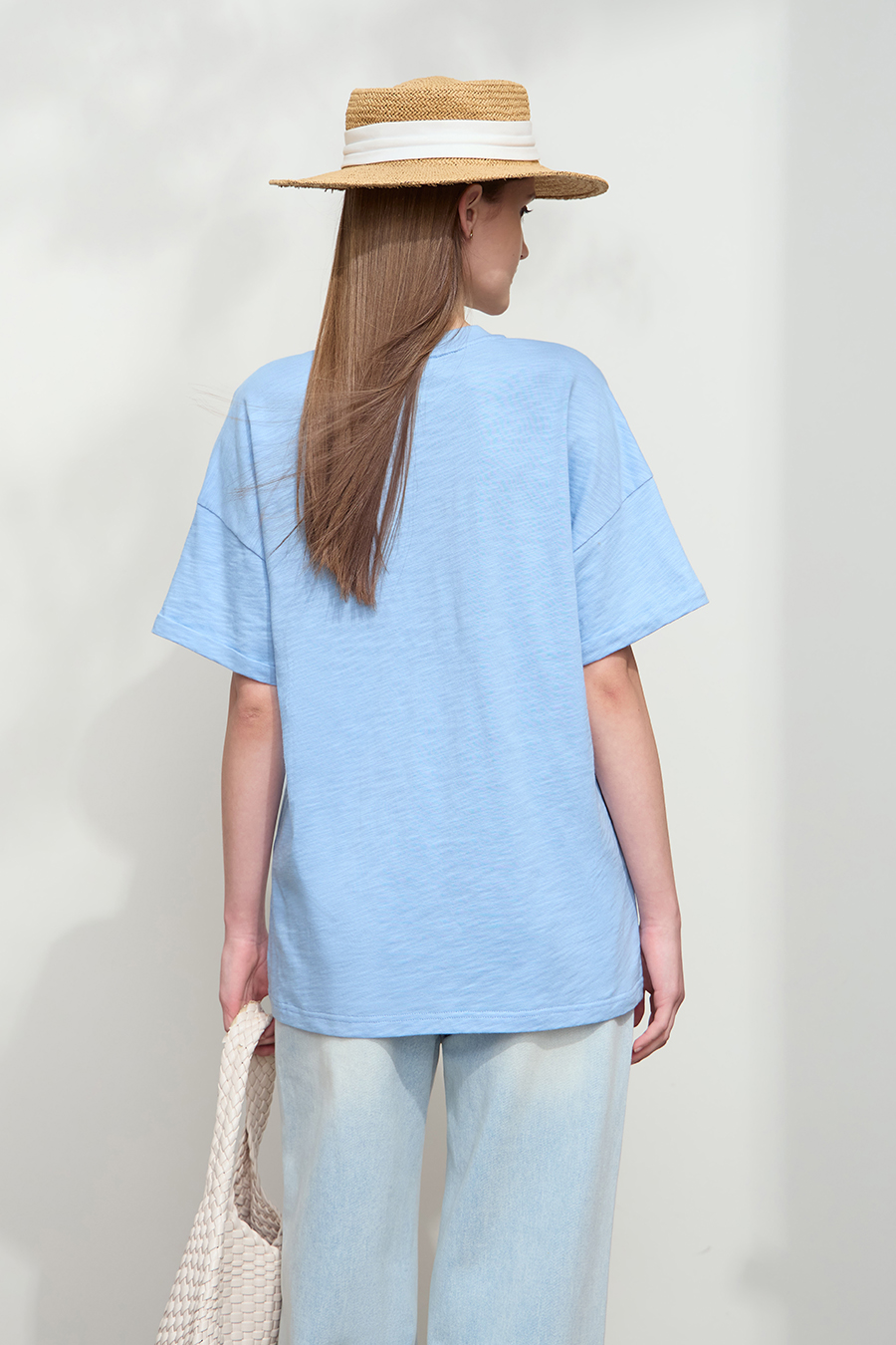 Slub Cotton Jacquard T-shirt