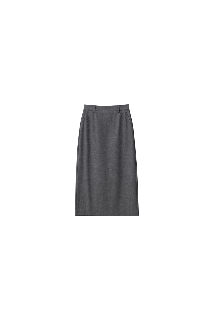 Back-slit Straight Skirt