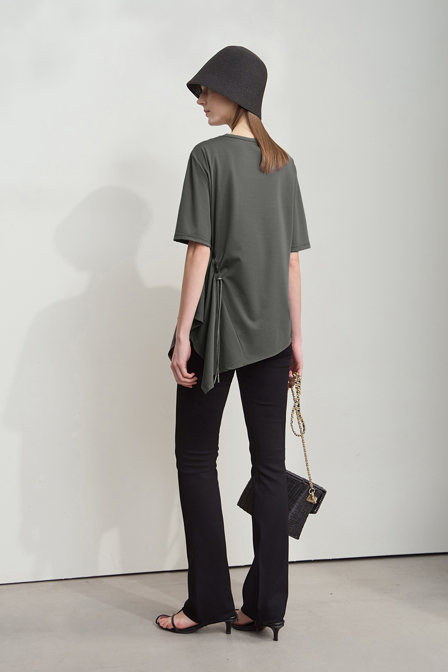 Asymmetric hem tee|AMII