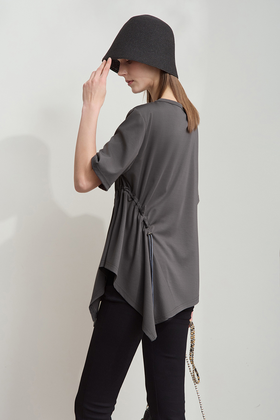 Asymmetric hem tee|AMII