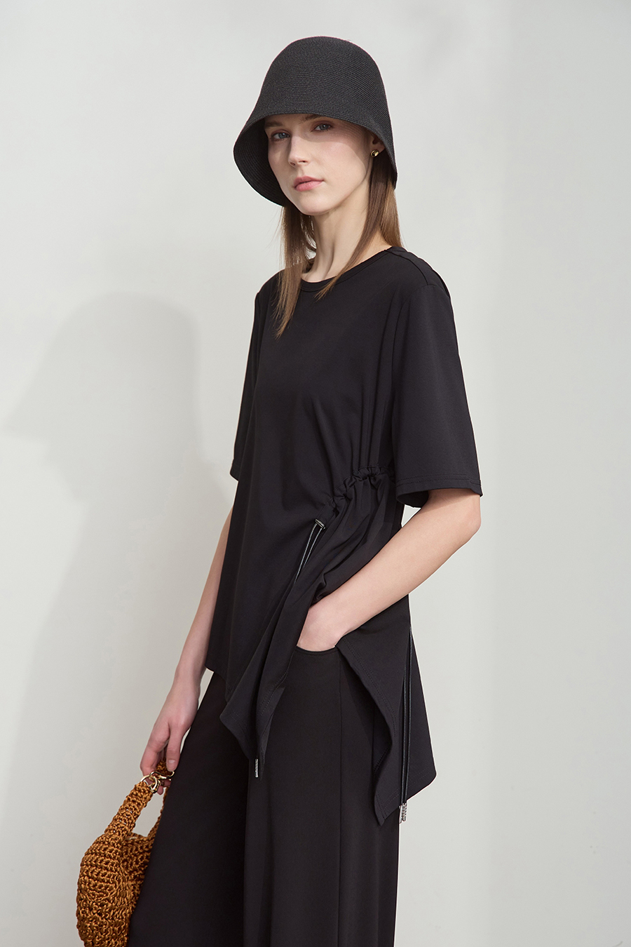 Asymmetric hem tee|AMII