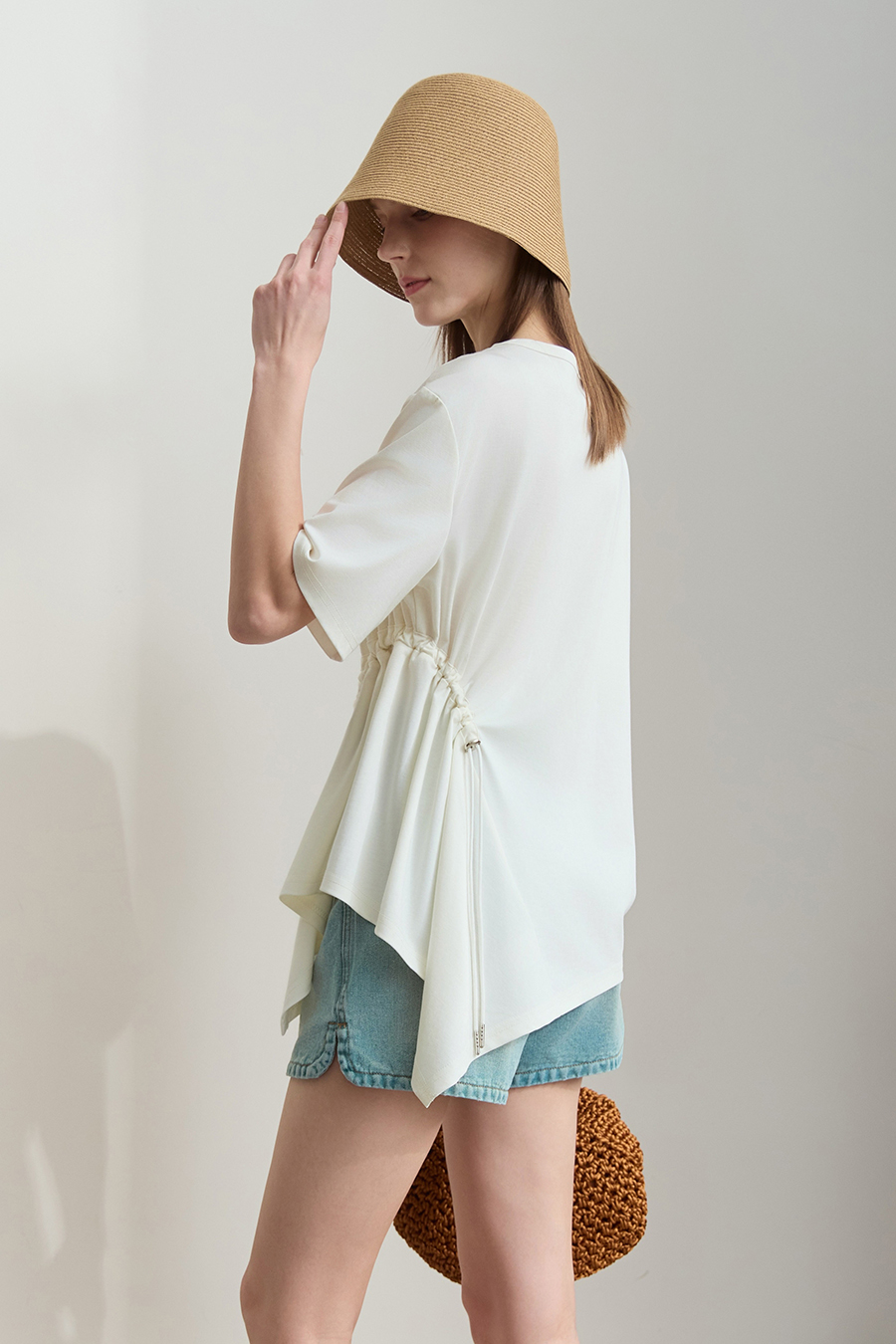 Asymmetric hem tee|AMII