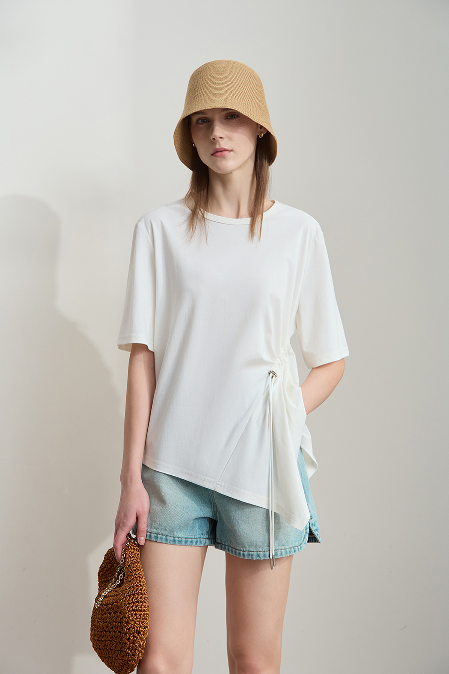 Asymmetric hem tee|AMII