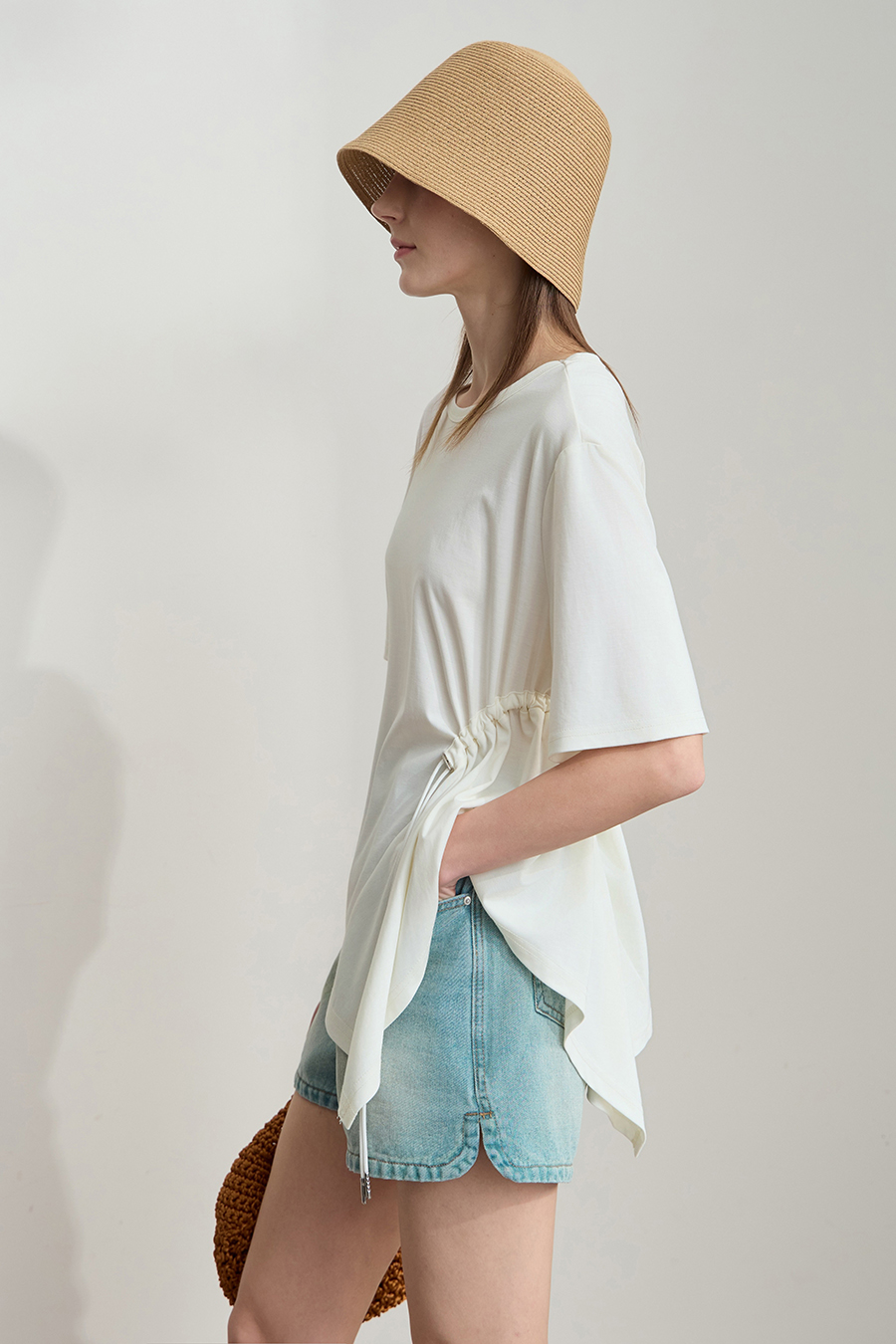 Asymmetric hem tee|AMII
