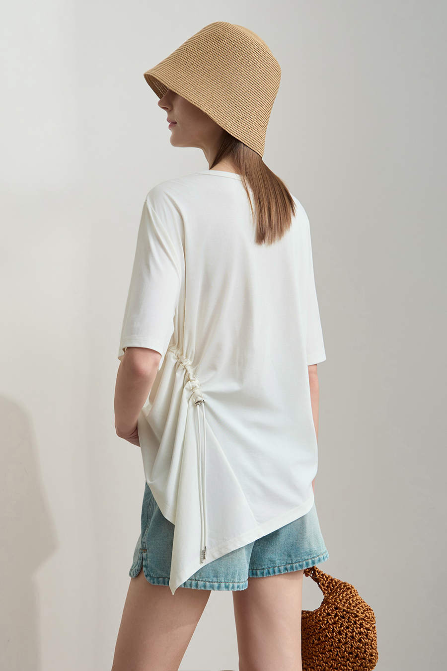 Asymmetric hem tee|AMII