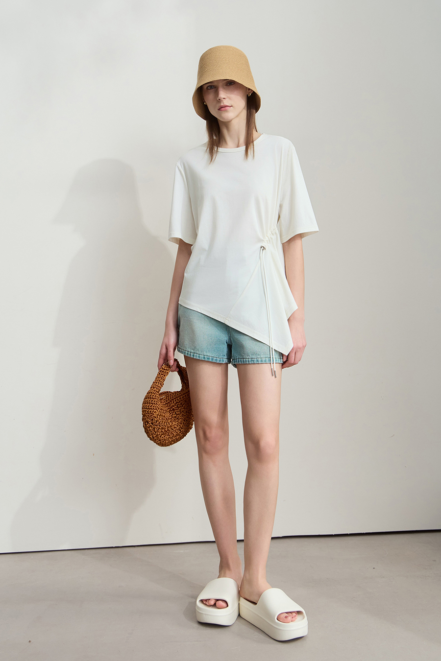 Asymmetric hem tee|AMII