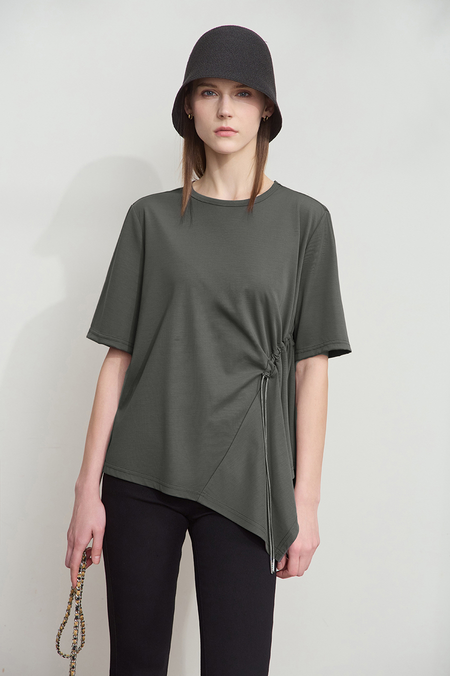 Asymmetric hem tee|AMII